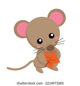 Little Mouse Cartoon Illustration Vector Clipart
