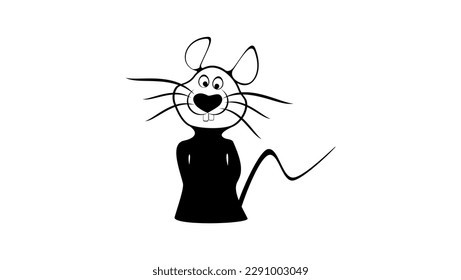 el pequeño ratón, vector de alta calidad