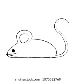 little mouse isolated icon