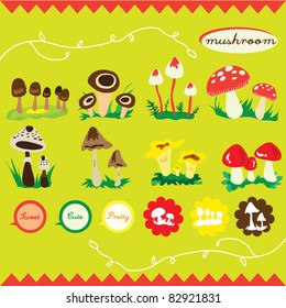 little mushroom set