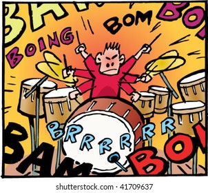 Little noisy drummer boy