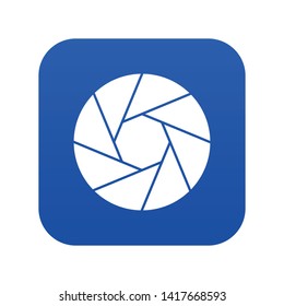 Little objective icon digital blue for any design isolated on white vector illustration