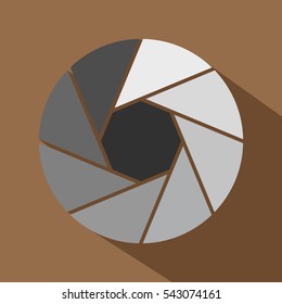 Little objective icon. Flat illustration of little objective vector icon for web