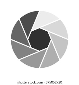 Little objective icon isolated on white background vector illustration