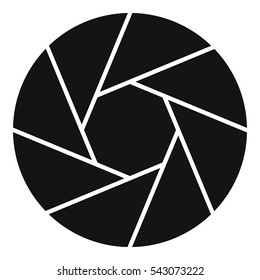 Little objective icon. Simple illustration of little objective vector icon for web