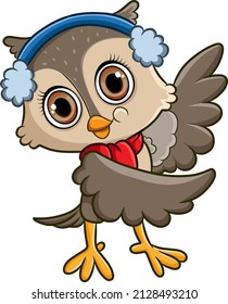 The little owl with the ear puff showing something of illustration