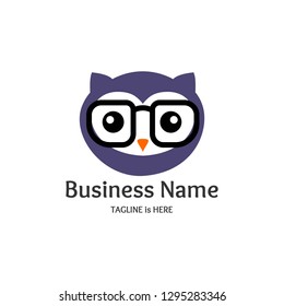 Geek Logoowlowl Logolearningeducationgeek Owlvector Logo Template Stock ...