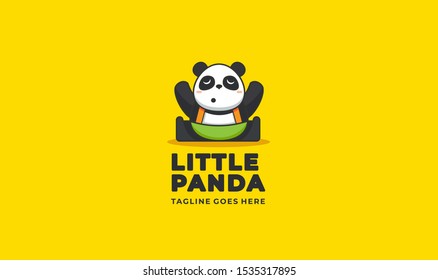 little panda logo design for your projects