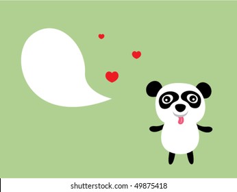 little panda love greeting