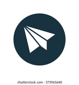 little paper plane Icon Vector