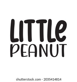 little peanut black letter quote