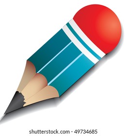 Little pencil, vector illustration