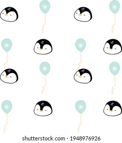 little penguin background seamless patterns