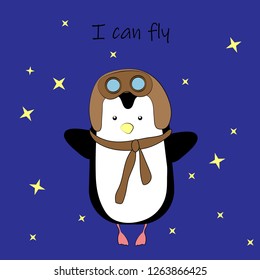 little penguin believes he can fly