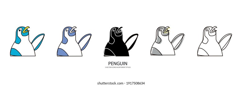 little penguin vector type icon