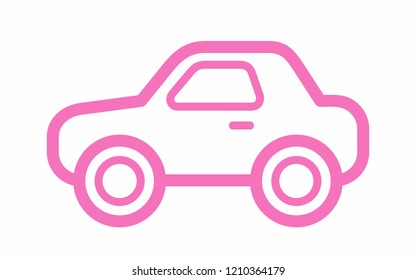 little pink car