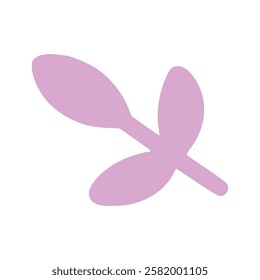 Little pink lavender doodle, illustration, simple, minimalist, hand-drawn, playful, clean, cute, aesthetic and friendly