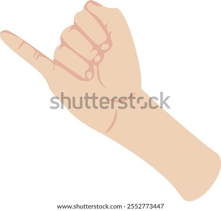 little pinky finger illustration, promise swear trust and friendship concept