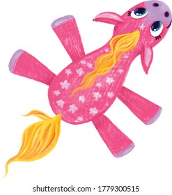 Little Pony Magic Drawing, hand painted, vector, crayons  kids style