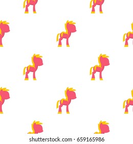 Little pony pattern seamless for any design vector illustration