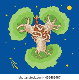 Little Prince And Baobabs