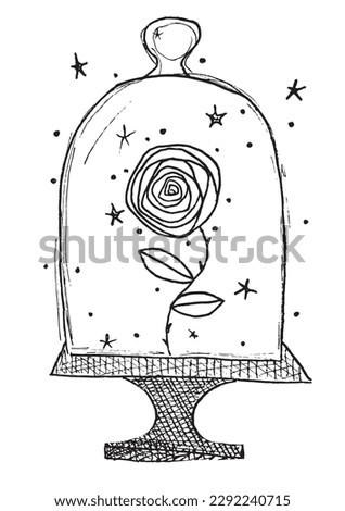 Little prince outline illustration vector image. 
Hand drawn little prince artwork. 
Simple cute original logo of a monochrome little prince.
Hand drawn illustration for posters, cards, t-shirts.