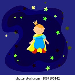 Little Prince in the starry sky.
