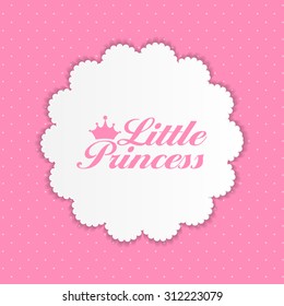 Little Princess Background Vector Illustration EPS10