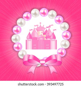 Little Princess Background Vector Illustration EPS10