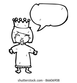 caricatura de princesa pequeña