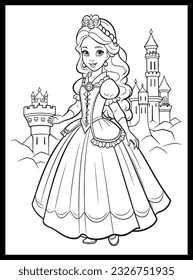 Little Princess Coloring page for kids