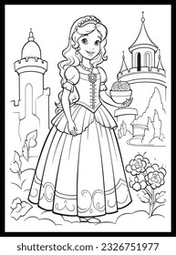 Little Princess Coloring page for kids