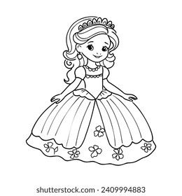 Little Princess Coloring page for kids