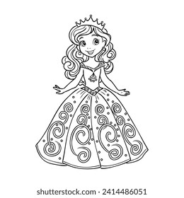 Little Princess Coloring page for kids