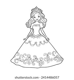 Little Princess Coloring page for kids