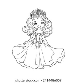 Little Princess Coloring page for kids