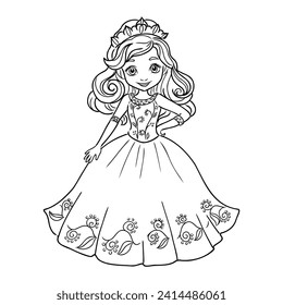 Little Princess Coloring page for kids