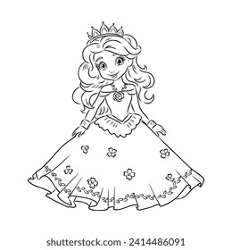 Little Princess Coloring page for kids