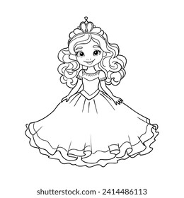 Little Princess Coloring page for kids