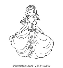 Little Princess Coloring page for kids