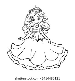 Little Princess Coloring page for kids