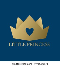 little princess crown, vector design