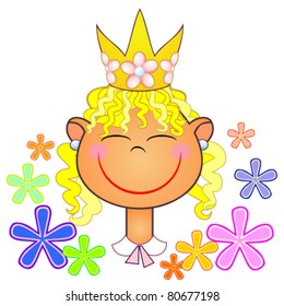 Little princess of flowers