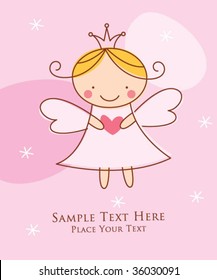 little princess greeting card