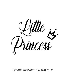 little princess lettering design vector 