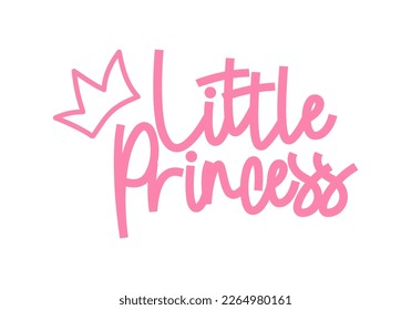 Little princess lettering typography design