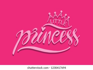 Little Princess. Modern calligraphy.