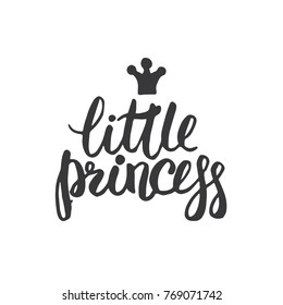 Little Princess Modern Hand Lettering Vector Stock Vector (Royalty Free ...