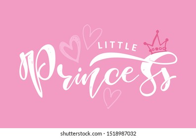 Little Princess - Prince - cute hand drawn doodle lettering poster banner art postcard