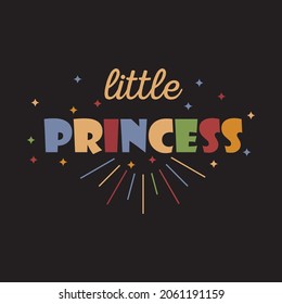 LITTLE PRINCESS T-SHIRT DESIGN LITTLE BABY  T-SHIRT  CHILDREN T-SHIRT